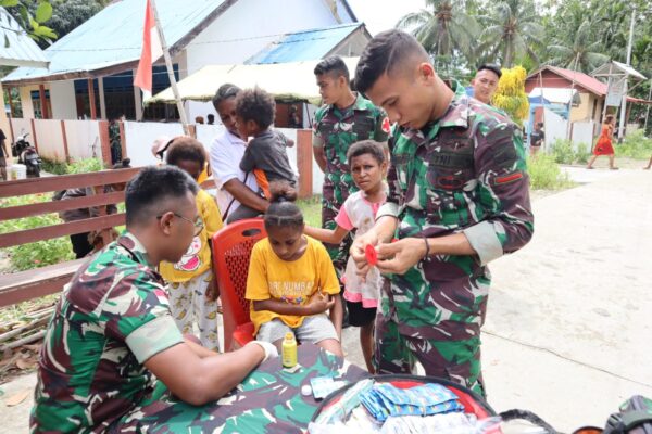 Menjelang Akhir Penugasan, Dansatgas Yonif 122/TS Mayor Inf Diki Apriyadi Tegaskan Untuk Tingkatkan Kesejahteraan Masyarakat di Perbatasan