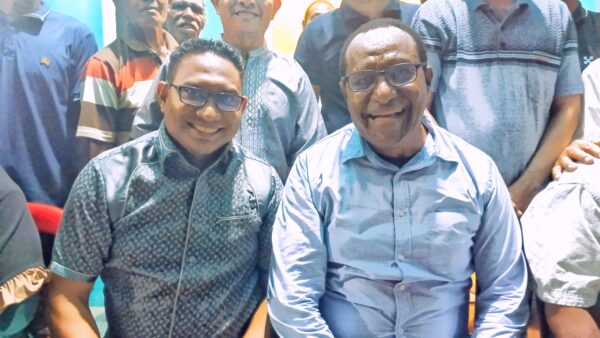 Bernard Sagrim Temui Masyarakat SP IV, Abdullah Gazam Siap Jika Dipinang Sebagai Wagub PBD