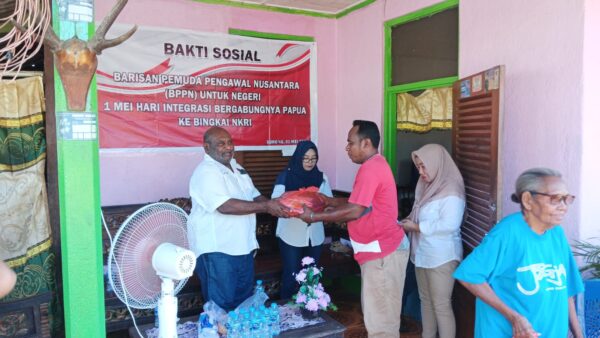 BPPN Gelar Baksos Bagi-Bagi Sembako, Dalam Rangka Menyambut 1 MEI : Sebagai Hari Integrasi Bergabungnya Papua Ke Pangkuan NKRI