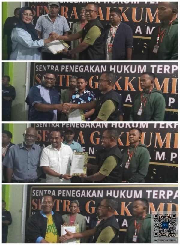 Empat Paslon Bupati dan Wakil Bupati Resmi Melapor Sekda Raja Ampat ke Bawaslu