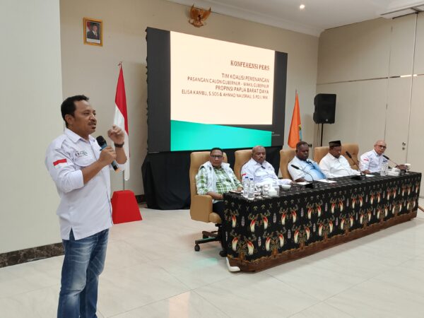 Konferensi Pers Tim Koalisi Pemenangan Paslon Gubernur dan Wakil Gubernur ESA, Siap Ditetapkan dan Dilantik