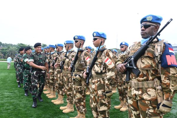 Siap Amankan Republik Kongo, Prajurit Petarung Pasmar 3 Ikuti Upacara Pemberangkatan Satgas Kizi TNI Konga XX-V MONUSCO Kongo