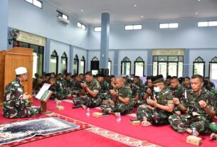 Momentum Sakral, Komandan Pasmar 3 Gelar Doa Bersama untuk Validasi Organisasi dan HUT ke-57 Dankormar