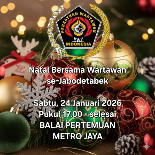 PWI Pusat Gelar Natal Bersama Wartawan Kristiani Se-Jabodetabek