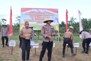 Dipimpin Kapolda Gatot Haribowo, Polda Papua Barat Daya Tanam Jagung Pipil Serentak Dukung Ketahanan Pangan Nasional
