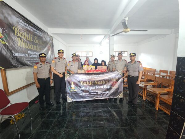 Wujud Kepedulian Calon Perwira, Siswa SIP Angkatan ke-55 Asal Polda Papua Barat Daya Berbagi di Kota Polisi Sukabumi