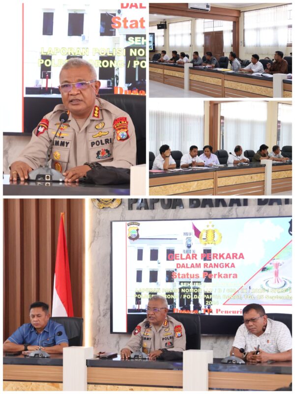 Polda Papua Barat Daya Gelar Rakor Kesiapan Gelar Perkara Dumas
