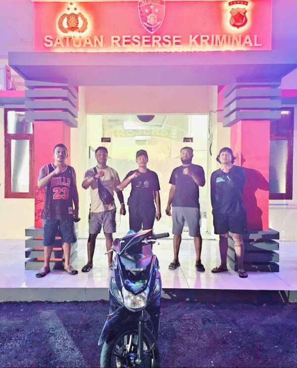 Polres Biak Numfor Ungkap Motor Curian, Ditemukan di Hutan Kawasan BMJ Samau