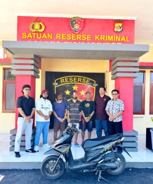 Polres Biak Numfor Lakukan Tahap II Tiga Tersangka Kasus Curanmor
