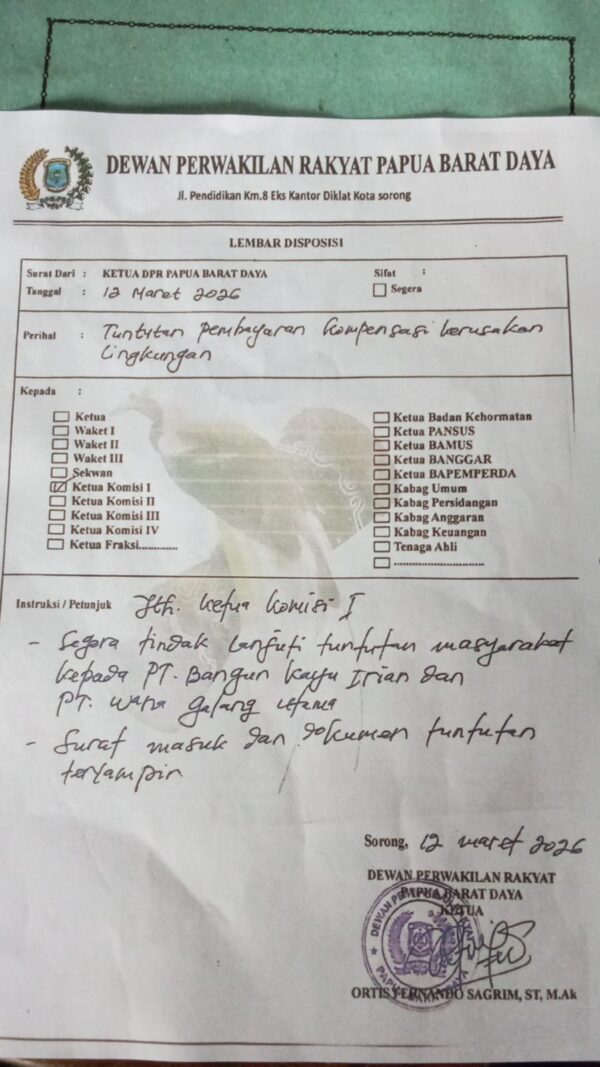 Ferry Onim Pertanyakan Tindak Lanjut DPR PBD Terkait Reboisasi Hutan Adat Same dan Mate