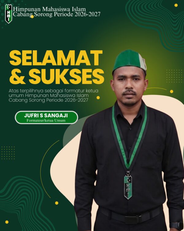 Forkom Imekko Bersatu Papua Barat Ucapkan Selamat atas Terpilihnya Jufri S. Sangaji Sebagai Ketua Formatur HMI Kota Sorong