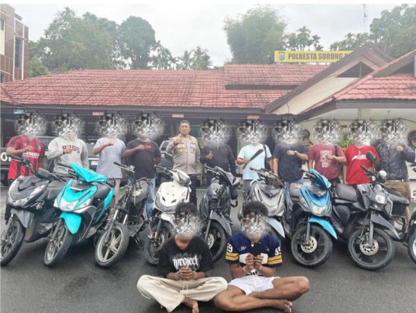 Team Mangewang Ringkus Komplotan Jambret dan Curanmor, 9 Motor Curian Disita