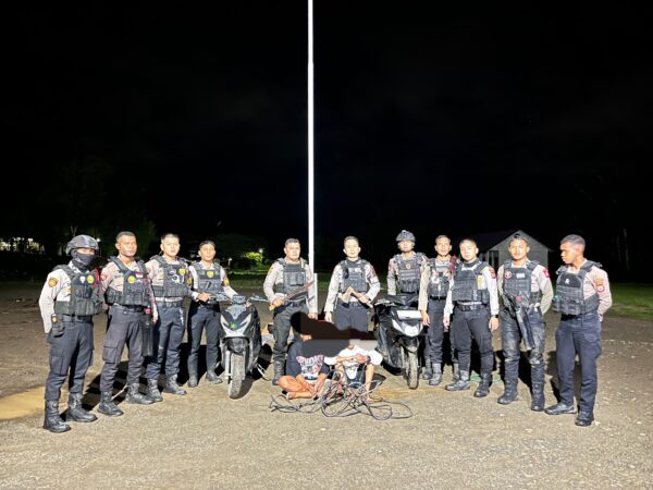 Patroli Perintis Presisi Ditsamapta Polda Papua Barat Daya Ungkap Dugaan Pencurian Kabel di Sorong
