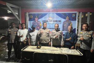 SAMBUT HUT BHAYANGKARA KE-80, POLDA PAPUA BARAT DAYA GELAR PENILAIAN POSKAMLING DI WILAYAH HUKUMNYA