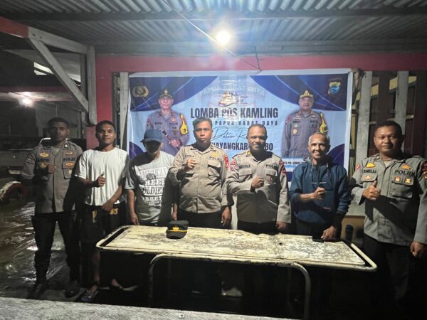 SAMBUT HUT BHAYANGKARA KE-80, POLDA PAPUA BARAT DAYA GELAR PENILAIAN POSKAMLING DI WILAYAH HUKUMNYA