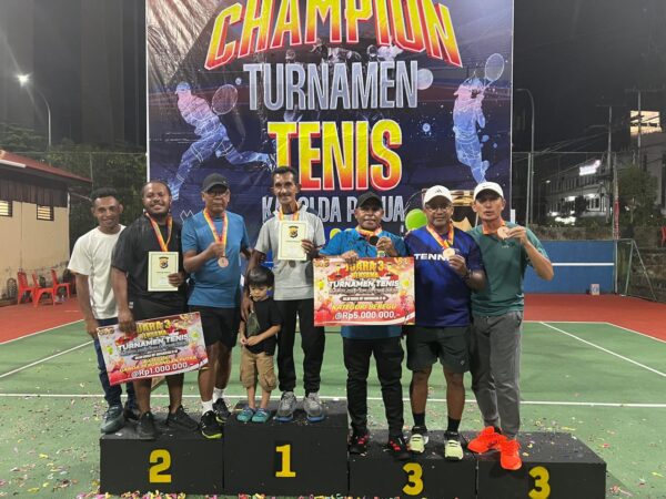 Tim Tenis Lapangan Polda Papua Barat Daya Raih Juara III Bersama pada Kejuaraan Piala Kapolda Papua Cup 2026