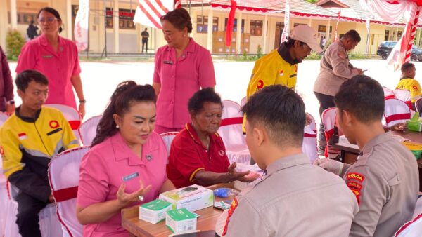 Polda Papua Barat Daya Gelar Bakti Kesehatan, 150 Warga Ikuti Pemeriksaan Gratis dan 100 Personel Donorkan Darah