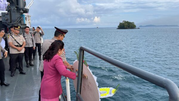Upacara Tabur Bunga Hari Bhayangkara ke-80, Polda Papua Barat Daya Kenang Jasa Pahlawan Bhayangkara