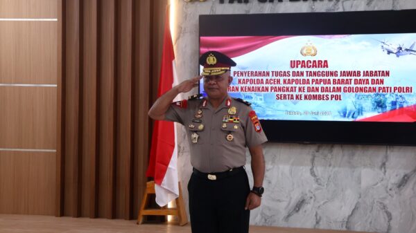 Kombes Pol. Semmy Ronny Thabaa Resmi Sandang Pangkat Brigadir Jenderal, Polda Papua Barat Daya Ikuti Upacara Kenaikan Pangkat Secara Virtual