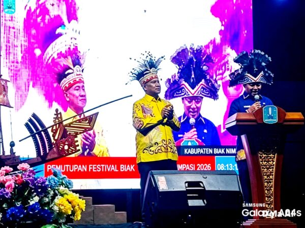 Penutupan Festival Biak Munara Wampasi 2026, Pemkab Biak Numfor Ajak Masyarakat Lestarikan Budaya demi Pertahankan Status KEN