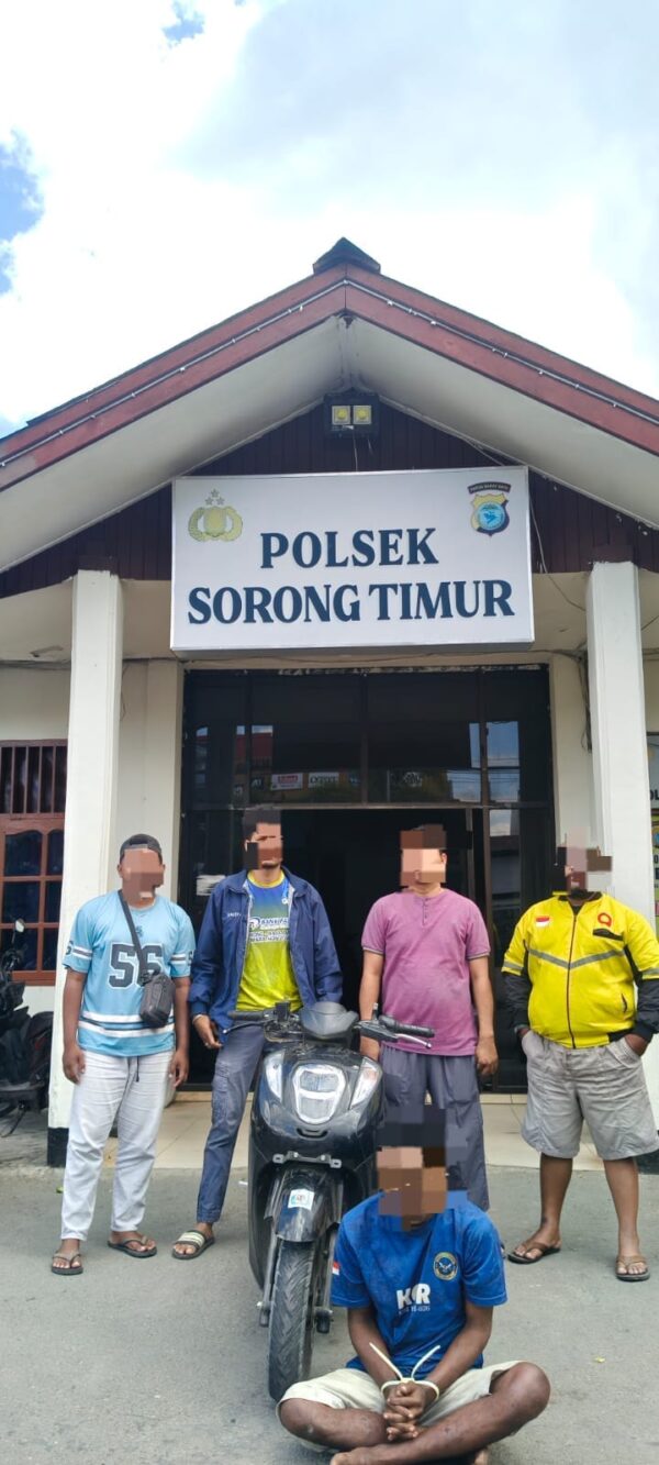Spesialis Curanmor Ditangkap, Team Paniki Polsek Sorong Timur Amankan Pelaku dan Sita Honda Genio Hasil Curian
