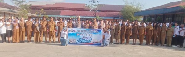 Ditlantas Polda Papua Barat Daya Tanamkan Disiplin dan Kesadaran Tertib Lalu Lintas kepada Pelajar Di Kabupaten Sorong