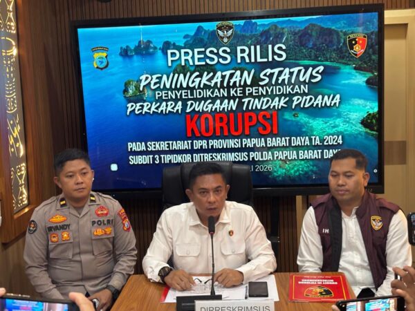 Polda Papua Barat Daya Naikkan Status Dugaan Korupsi Pengadaan Barang dan Jasa DPRP ke Tahap Penyidikan