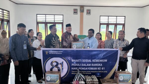 Kanwil Kemenkum Papua Barat Gelar Bhakti Sosial Sambut Hari Pengayoman ke-81