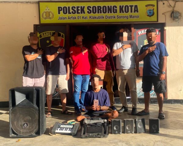 Team Macan Polsek Sorong Kota Ringkus Pelaku Curat, Sejumlah Barang Curian Berhasil Diamankan