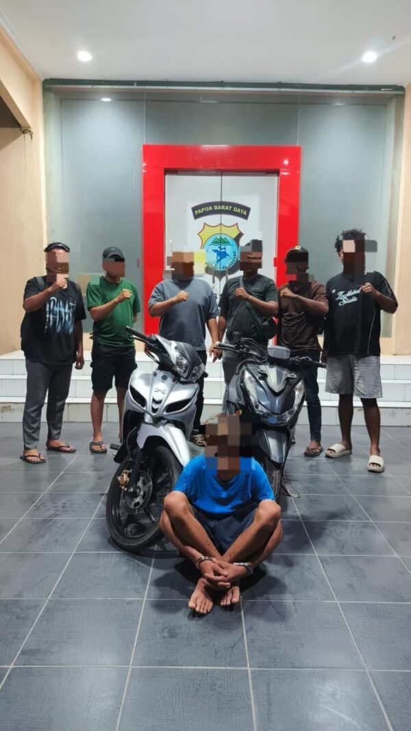 Sat Reskrim Polres Sorong Tangkap Terduga Pelaku Curanmor di Aimas