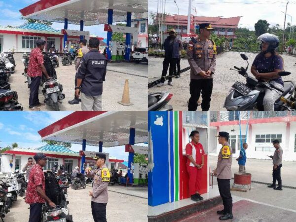Kapolres Biak Numfor Pantau Ketat Penertiban BBM Subsidi, Antrean di SPBU Ridge Kembali Normal