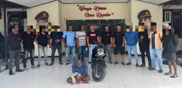 Tim Mangewang dan Macan Sikat Terduga Pelaku 3C di Sorong, Motor Curian Berhasil Diamankan