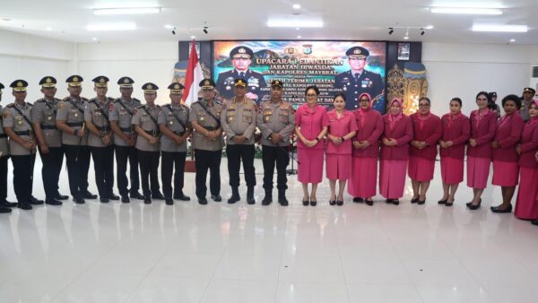 Kapolda PBD Pimpin Sertijab, Lima Kapolres Berganti: Penyegaran Besar di Jajaran Kepolisian Papua Barat Daya