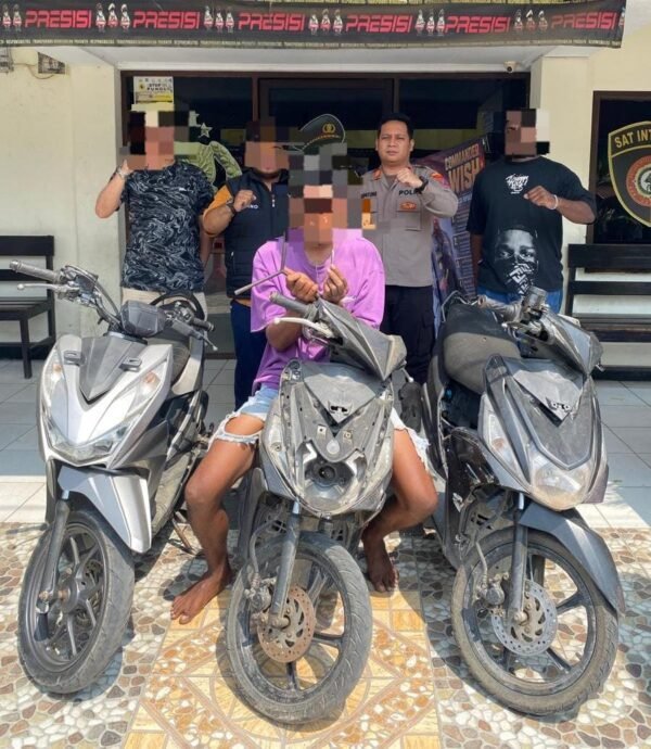 Team Elang Polsek Sorong Barat Ringkus Terduga Curanmor, Tiga Motor Disita