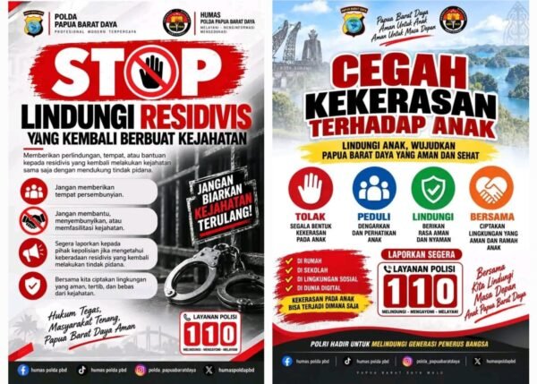 Polda Papua Barat Daya Ajak Warga Putus Mata Rantai Kejahatan, Lindungi Anak dari Kekerasan