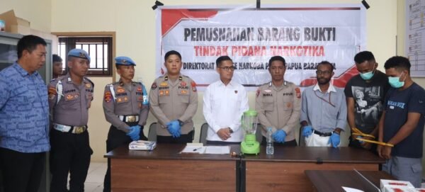 22,86 Gram Sabu Dimusnahkan Polda Papua Barat Daya, Barang Bukti Kasus JRT alias IAN Disikat hingga Tak Tersisa