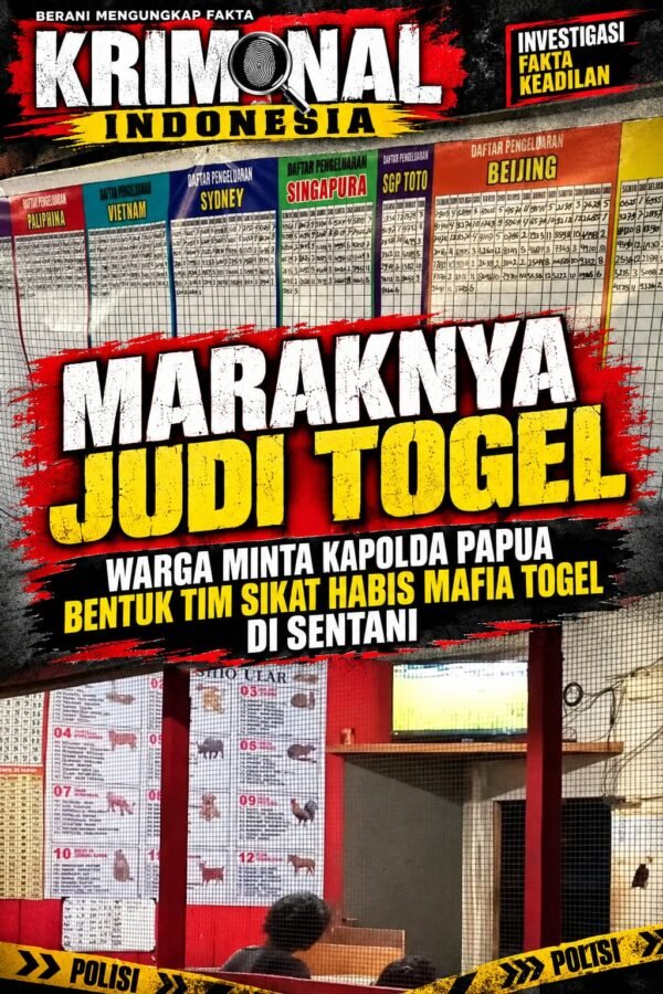 Maraknya Judi Togel Warga minta Kapolda Papua Bentuk Tim Sikat Habis Mafia Togel Di Sentani