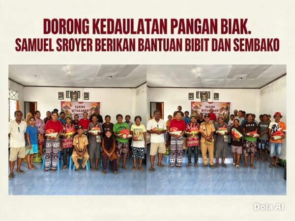 Semuel Sroyer Dorong Masyarakat Adat Jadi Penggerak Lumbung Pangan Biak