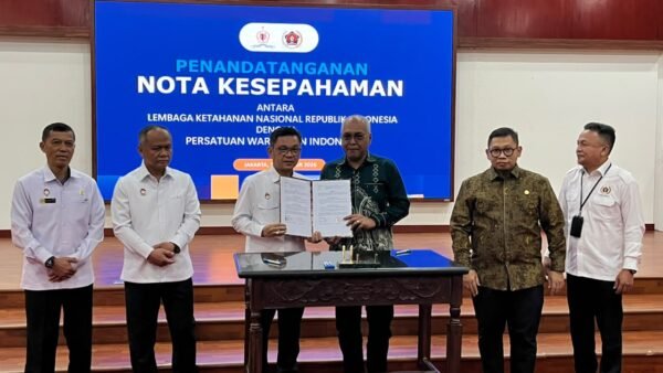 PWI-Lemhannas Teken MoU, Perkuat Peran Pers Menjaga Ketahanan Nasional di Era AI