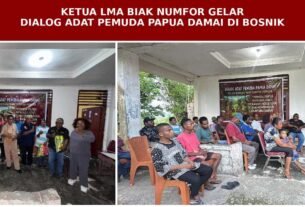 Dialog Adat di Bosnik Sup, David Rumansara Ajak Pemuda Papua Jaga Persatuan dan Bangun Kampung Damai