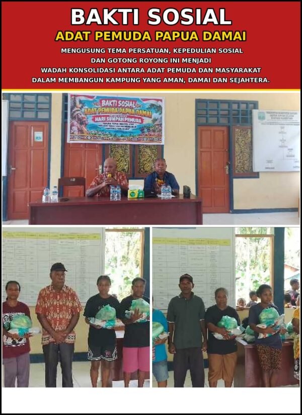 Sumpah Pemuda ke-98 di Supiori: Stevanus Sarakan Ajak Generasi Muda Jaga Adat, Lawan Miras, dan Bangun Kampung Damai